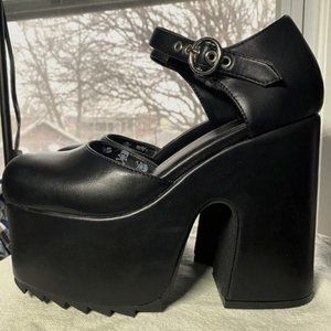 Lamoda Out of State Platform Mary Jane Heels Dolls Kill